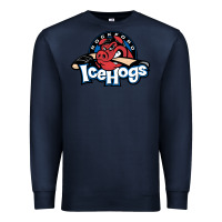 Navy The Icehogs, Rockford Premium Sweatshirt - artisFamous