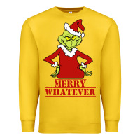 Lemon Merry Whatever Grinch Premium Sweatshirt - artisFamous