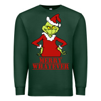 Sports Green Merry Whatever Grinch Premium Sweatshirt - artisFamous