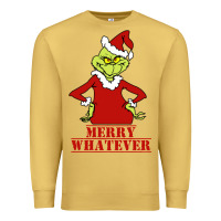 Antique Gold Merry Whatever Grinch Premium Sweatshirt - artisFamous