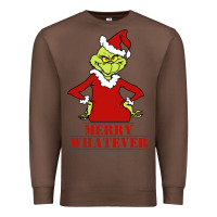 Chestnut Merry Whatever Grinch Premium Sweatshirt - artisFamous