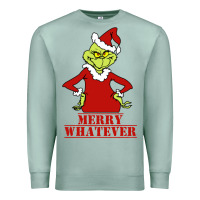 Seafoam Merry Whatever Grinch Premium Sweatshirt - artisFamous