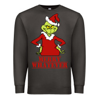 Smoke Merry Whatever Grinch Premium Sweatshirt - artisFamous