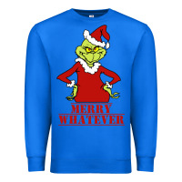 True Royal Merry Whatever Grinch Premium Sweatshirt - artisFamous