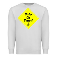 Dove Grey baby on board Premium Sweatshirt - artisFamous