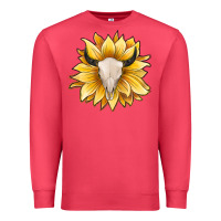 Cardinal sunflower bull skull Premium Sweatshirt - JahusDesignShop