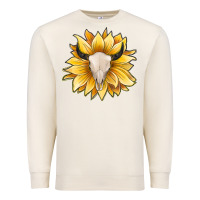 Sandshell sunflower bull skull Premium Sweatshirt - JahusDesignShop