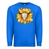 True Royal sunflower bull skull Premium Sweatshirt - JahusDesignShop