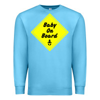 Ocean Blue baby on board Premium Sweatshirt - artisFamous