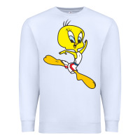 White tweety bird Premium Sweatshirt - artisFamous