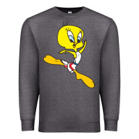 Charcoal Heather tweety bird Premium Sweatshirt - artisFamous