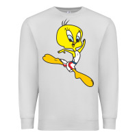 Dove Grey tweety bird Premium Sweatshirt - artisFamous