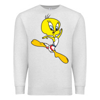 Oatmeal Heather tweety bird Premium Sweatshirt - artisFamous