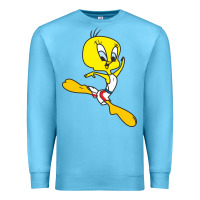Ocean Blue tweety bird Premium Sweatshirt - artisFamous