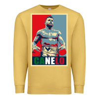 Antique Gold canelo alvarez mexican boxing Premium Sweatshirt - artisFamous