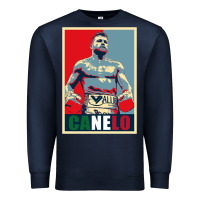 Navy canelo alvarez mexican boxing Premium Sweatshirt - artisFamous