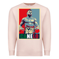 Pale Pink canelo alvarez mexican boxing Premium Sweatshirt - artisFamous