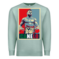 Seafoam canelo alvarez mexican boxing Premium Sweatshirt - artisFamous