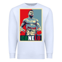White canelo alvarez mexican boxing Premium Sweatshirt - artisFamous