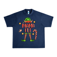 Navy mama elf Urban Heavy Tee - FaDigitalArtStudio
