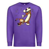 Purple calvin dance party Premium Sweatshirt - artisFamous