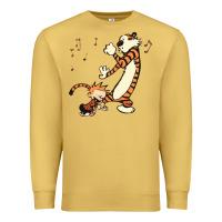 Antique Gold calvin dance party Premium Sweatshirt - artisFamous