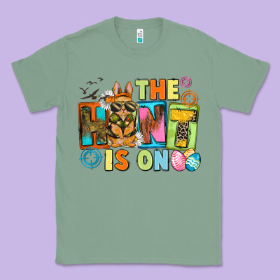 The Hunt Is On Easter Day Classic Tee Designed By Cowgirlartshop
