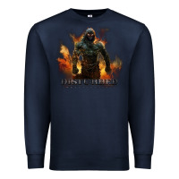 Navy disturbed 8 Premium Sweatshirt - artisFamous