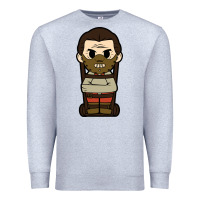 Heather Grey hannibal lecter chibi Premium Sweatshirt - artisFamous