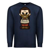 Navy hannibal lecter chibi Premium Sweatshirt - artisFamous