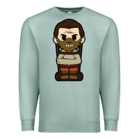 Seafoam hannibal lecter chibi Premium Sweatshirt - artisFamous