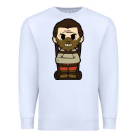 White hannibal lecter chibi Premium Sweatshirt - artisFamous