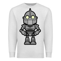 Oatmeal Heather iron giant Premium Sweatshirt - artisFamous