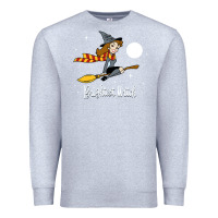 Heather Grey brightest witch Premium Sweatshirt - artisFamous