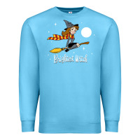Ocean Blue brightest witch Premium Sweatshirt - artisFamous