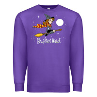 Purple brightest witch Premium Sweatshirt - artisFamous