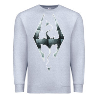 Heather Grey skyrim Premium Sweatshirt - artisFamous