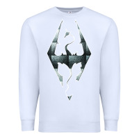 White skyrim Premium Sweatshirt - artisFamous