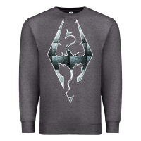 Charcoal Heather skyrim Premium Sweatshirt - artisFamous