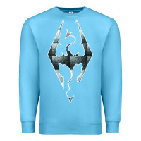 Ocean Blue skyrim Premium Sweatshirt - artisFamous