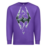 Purple skyrim Premium Sweatshirt - artisFamous