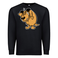 Black smile mumbly muttley dog Premium Sweatshirt - artisFamous