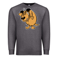 Charcoal Heather smile mumbly muttley dog Premium Sweatshirt - artisFamous