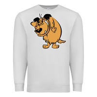 Dove Grey smile mumbly muttley dog Premium Sweatshirt - artisFamous