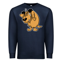 Navy smile mumbly muttley dog Premium Sweatshirt - artisFamous