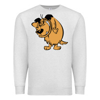 Oatmeal Heather smile mumbly muttley dog Premium Sweatshirt - artisFamous