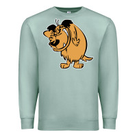 Seafoam smile mumbly muttley dog Premium Sweatshirt - artisFamous