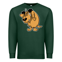 Sports Green smile mumbly muttley dog Premium Sweatshirt - artisFamous