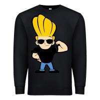 Black johnny bravo chibi Premium Sweatshirt - artisFamous