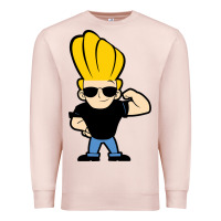 Pale Pink johnny bravo chibi Premium Sweatshirt - artisFamous